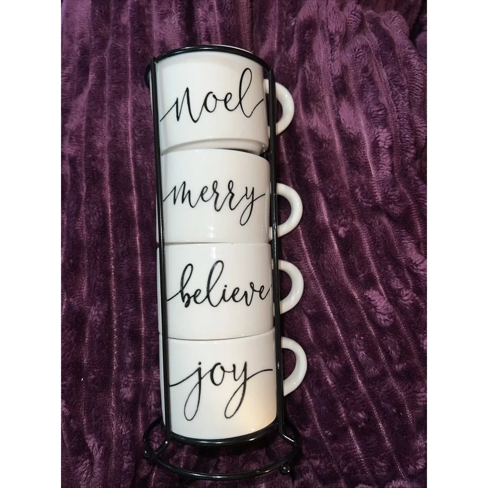Holiday Stackable Espresso Mugs Robert Stanley Home Collections Espresso Cups